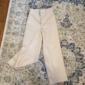 Wide leg high waist h&m khakis